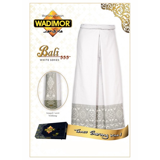 Wadimor Sarung Tenun Bali 555 Putih