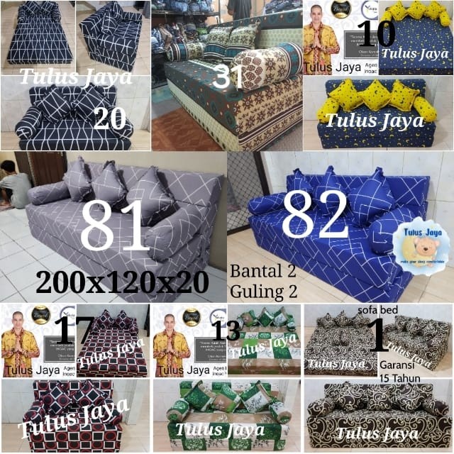 SOFABED BUSA INOAC 200X180X20