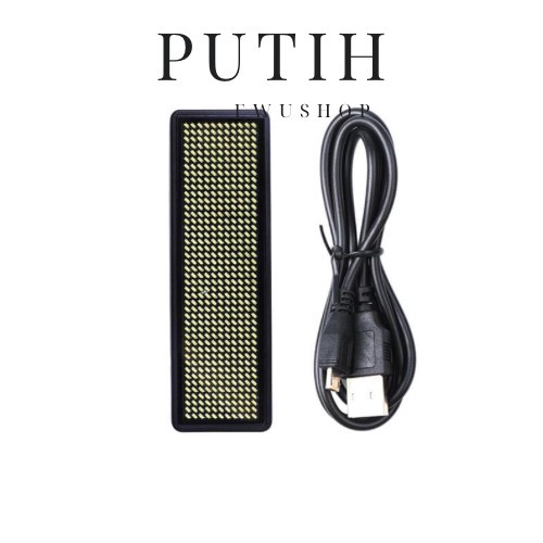 

PROMO NAME TAG LED WARNA PUTIH MURAH FREE SETTING RUNNING TEXT