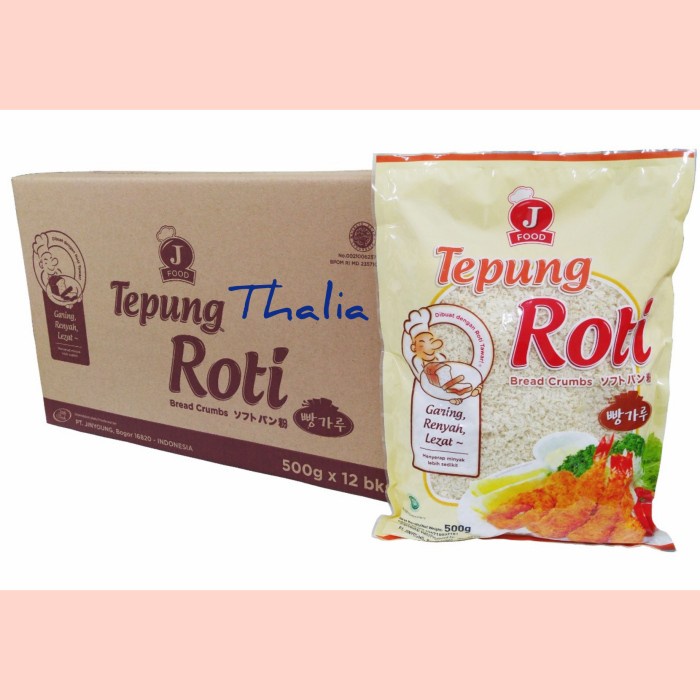

SALE !!! JFOOD TEPUNG ROTI/PANIR PUTIH 500GRX12 GARING RENYAH, LEZAT. READYY