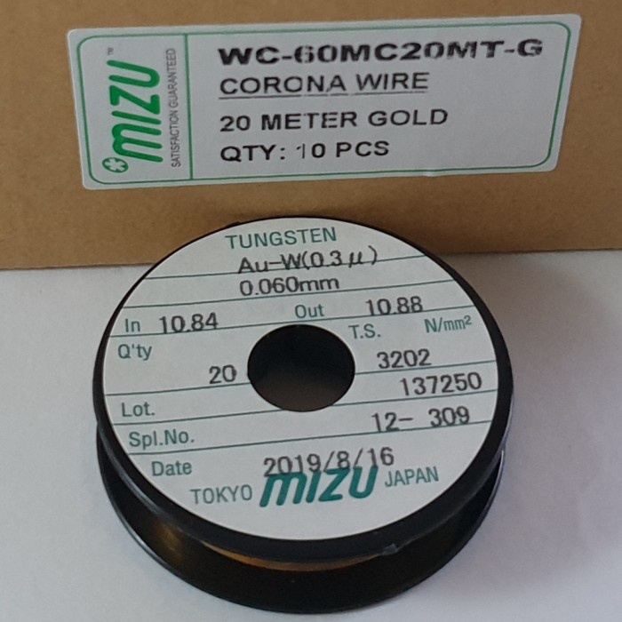 WAYER MESIN FOTOCOPY / CORONA WIRE 0.060MM 20M GOLD MIZU