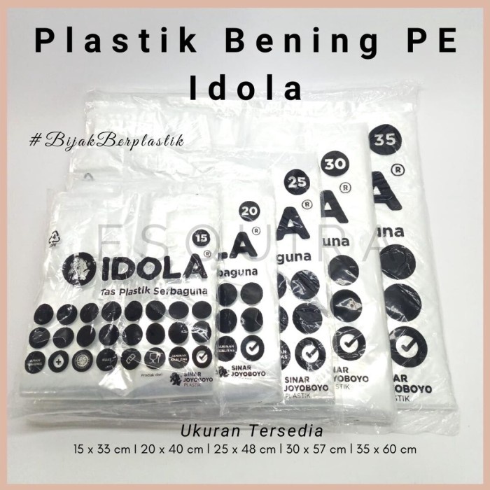 KOMPLIT Kantong Kresek Plastik PE Idola Transparant PEX