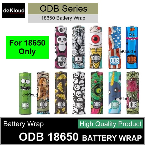 NEW 18650 ODB Series Battery Wrap baterai batre batere plastik cover