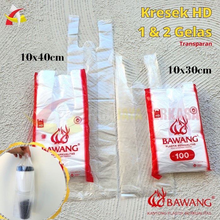 TERUJI Kantong Plastik Kresek HD 1 Gelas 2 Gelas Bawang Kantong 1 Cup & 2Cup
