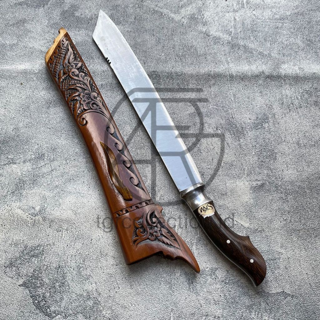 Favorit TGR patimura tebas ukir panjang 40cm bahan baja per asli siap pakai Stok Terbatas