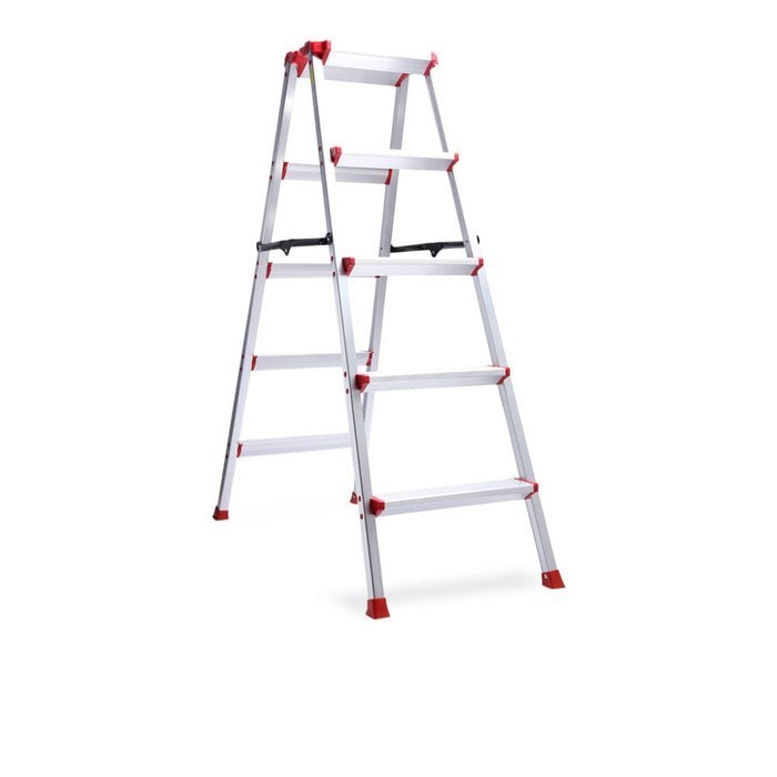 Krisbow Tangga Lipat Aluminium 5 Step - Merah