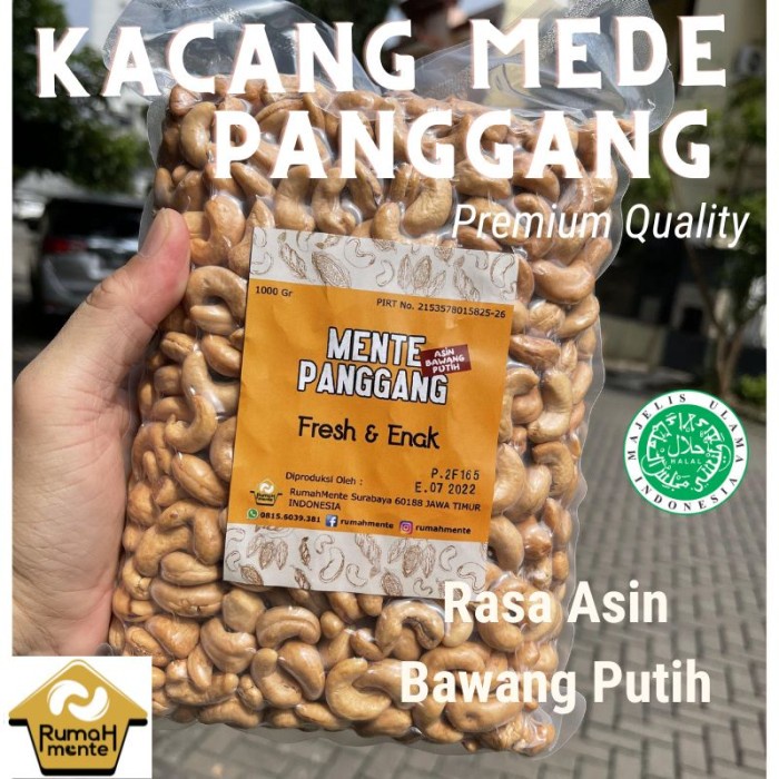 

500Gr Mente Utuh Roasted Oven Rasa Asin Gurih