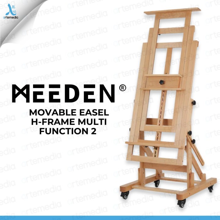 

HOT SALE! Meeden Movable Easel H-Frame Multi Function 2 Canvas Heavy Duty