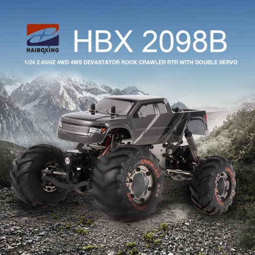 RC Car Rock Climbing HBX Devastator 2098B 1/24 Double Servo 4WD RTR
