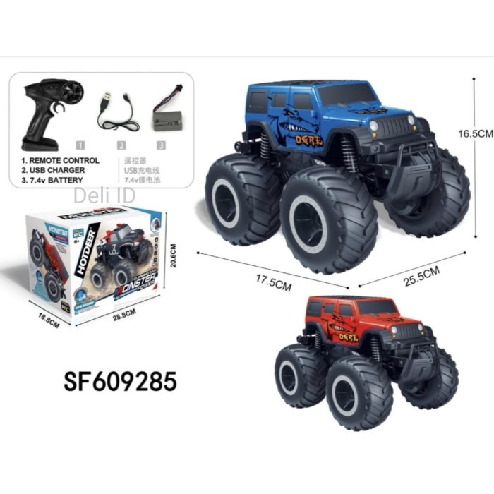 Mainan Anak Mobil Remote Control Remot Kontrol Jeep Jip Truk Amfibi Amphibious Waterproof Tahan Air