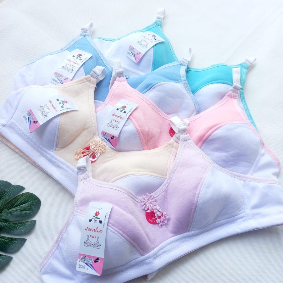 Sport Bra Katun Kombinasi Bra BH Remaja Tanpa Kawat