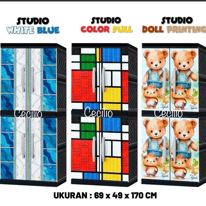 [Studio] Lemari Plastik Jumbo Nimalis - Lemari Jumbo Karakter Bagus