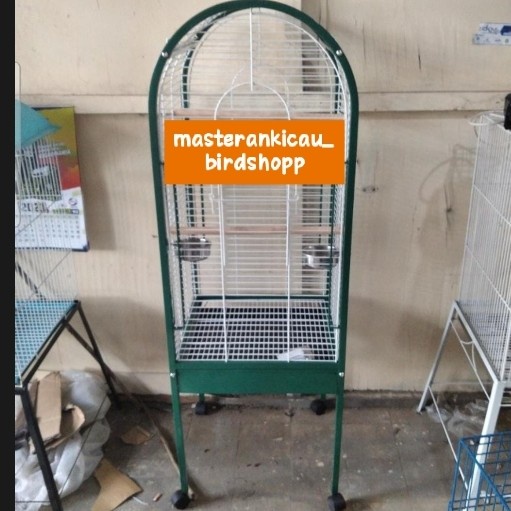 kandang sangkar besi roda bongkar pasang buat aviary mini kuat kokoh