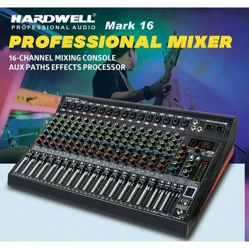 Mixer Hardwell Mark 16 Original Plus Hardcase Mixer 16 Channel Bluetooth