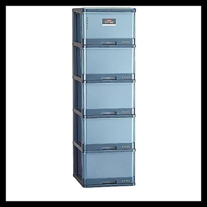 Lemari Pakaian Susun 5 Excel Lion S / Lemari Laci L5