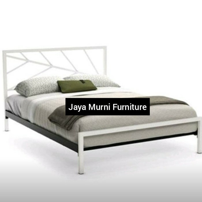 Ranjang Besi Tempat Tidur Besi Divan Besi nimalis Putih 180 x 200