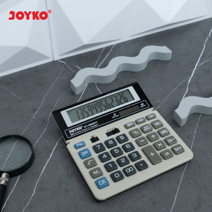 

CALCULATOR KALKULATOR JOYKO CC-868CH 12 DIGITS CHECK CORRECT [TERBARU[TERLARIS[ORIGINAL[ASLI]