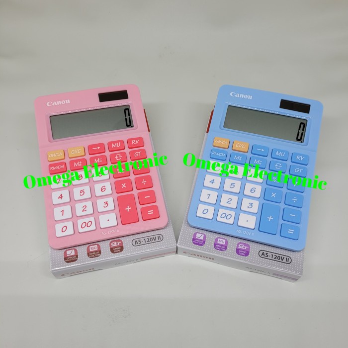 

CANON DESKTOP CALCULATOR AS-120V - KALKULATOR MEJA WARNA AS 120 V [TERBARU[TERLARIS[ORIGINAL[ASLI]