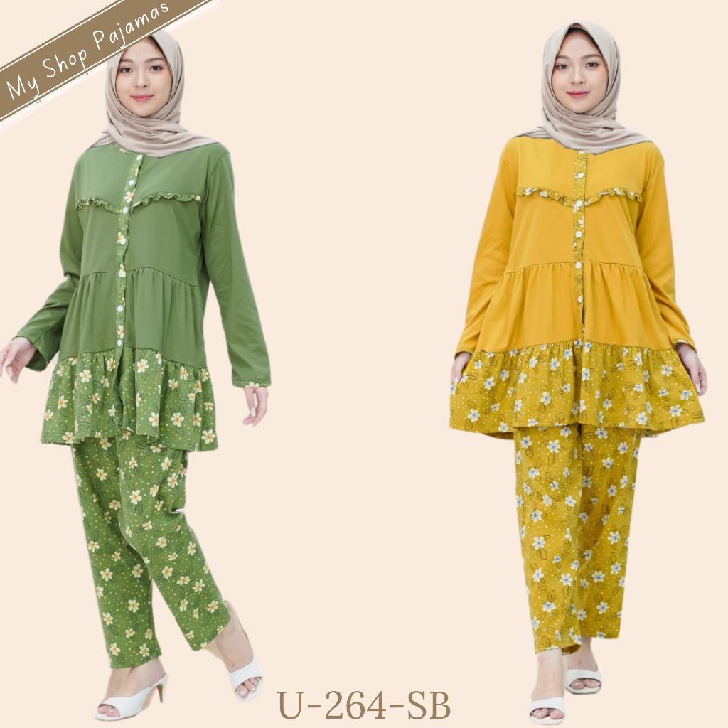 ONESET TUNIK MAMA SIZE FOREVER TANGAN PANJANG WANITA DEWASA U-291-1 PP U-264SB TERBARU !