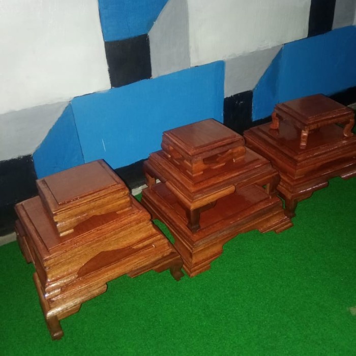 PREMIUM Meja Bonsai/ Meja Display Bonsai/ Meja Pajangan Bonsai - Bahan Kayu