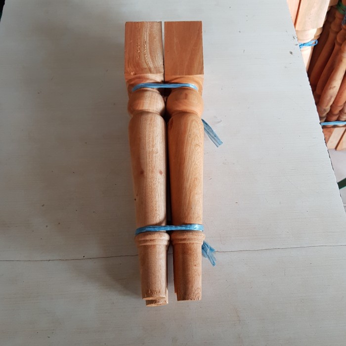PREMIUM kaki meja kayu 40cm
