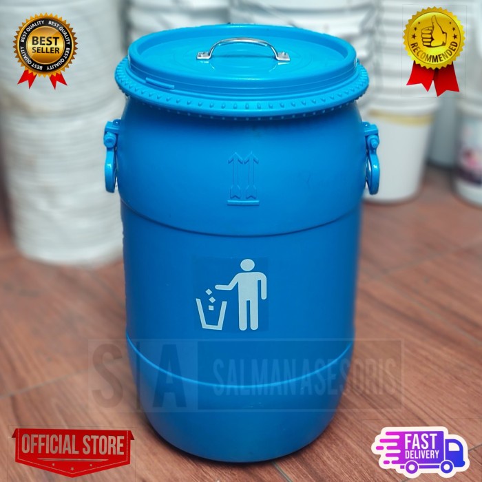 PREMIUM Drum Tong Plastik Tempat Sampah 30 Liter