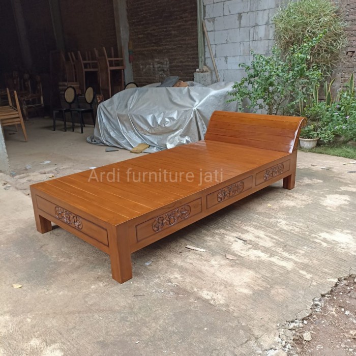 PREMIUM Kursi santai - Bale bale kursi panjang minimalis - Daybed kayu jati