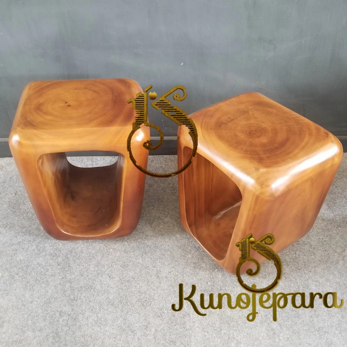PREMIUM kursi stool kayu utuh trembesi