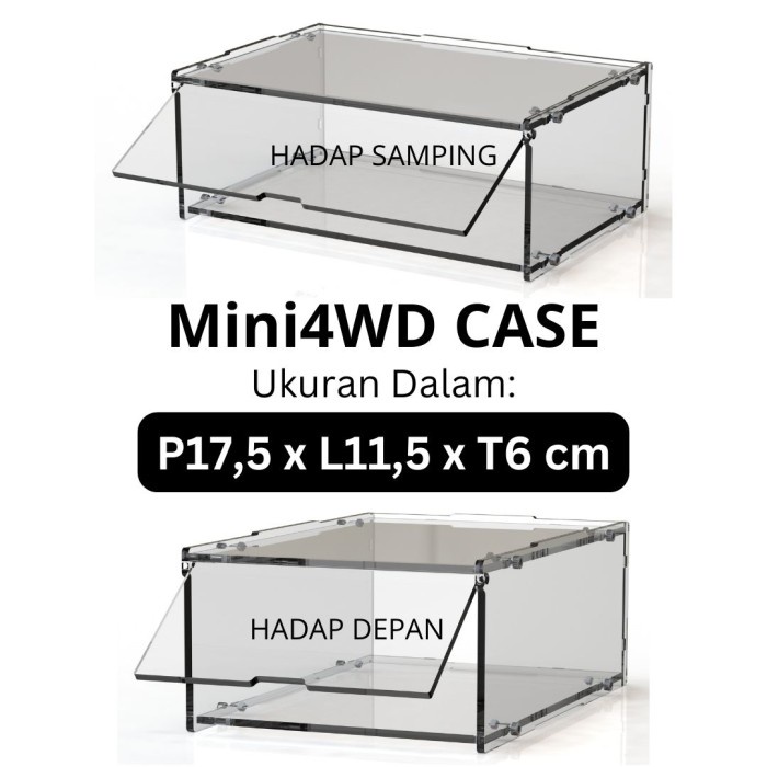 Display Box Akrilik Tamiya Mini 4WD Stackable