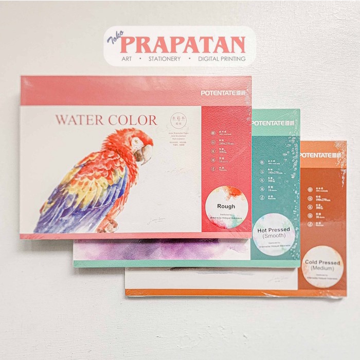 

Potentate Watercolor Pad 190x270mm 100% Wood Pulp 300gsm