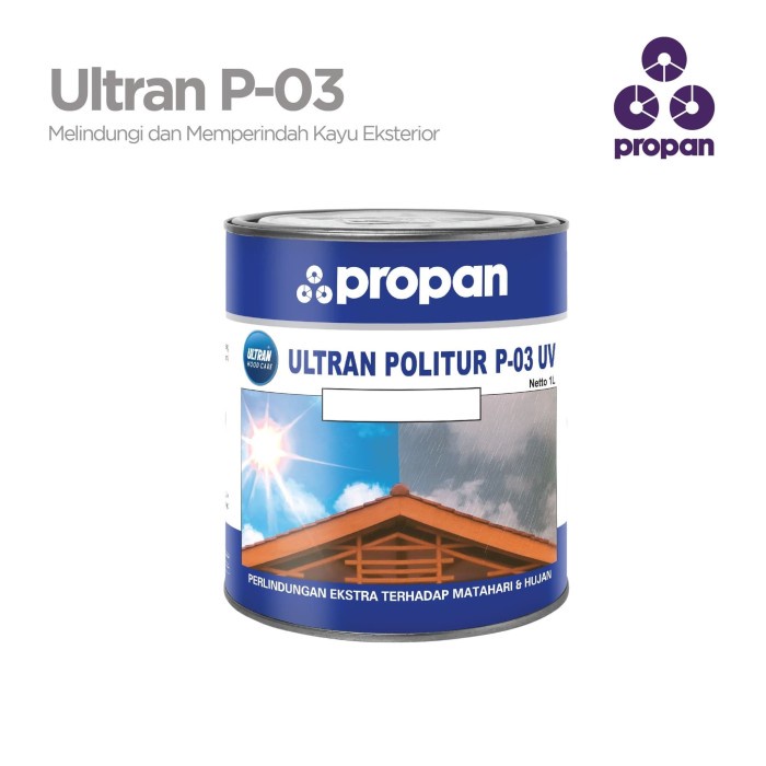 CAT KAYU PROPAN POLITUR EXTERIOR ULTRAN P-03 1L