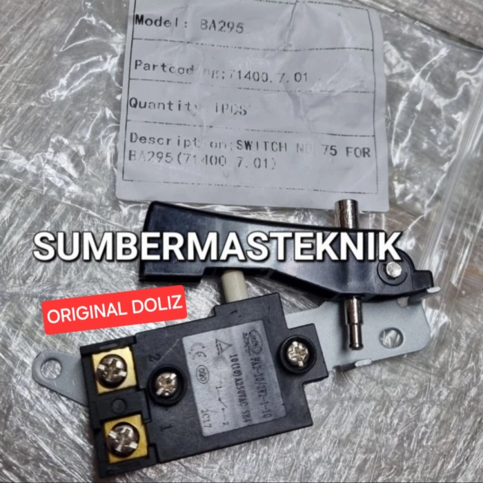 TERLARIS SWITCH DOLIZ BA255 SAKLAR MESIN BOBOK BETON DOLIZ BA 255
