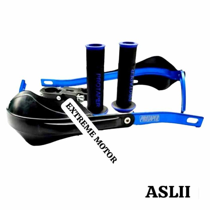 Paket hemat handguard cover tulang protaper atau handguard pelindung stang motor plus handgrip