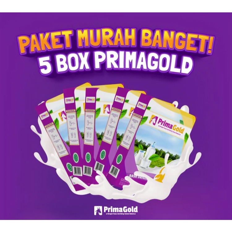 

5 Box Susu Etawa Bubuk PRIMA GOLD Bisa Untuk Imun Booster