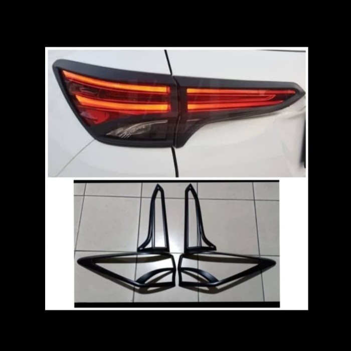 Garnish List Lampu belakang Fortuner VRZ 2016-2018 Hitam Doff