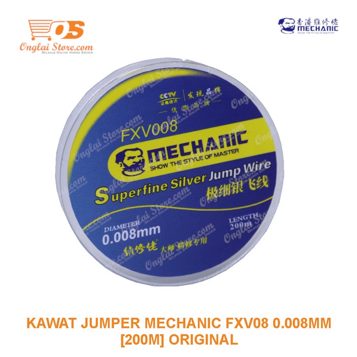 KAWAT JUMPER MECHANIC FXV08 0.008MM [200M] ORIGINAL
