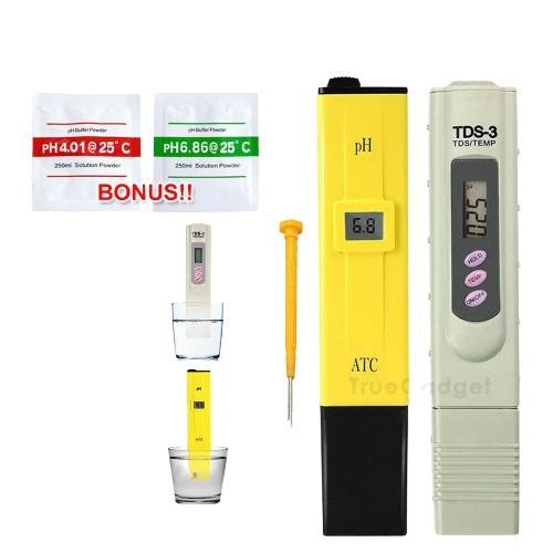 Paket PH Meter Air Digital Dan TDS Meter Pengukur Kualitas Air Minum