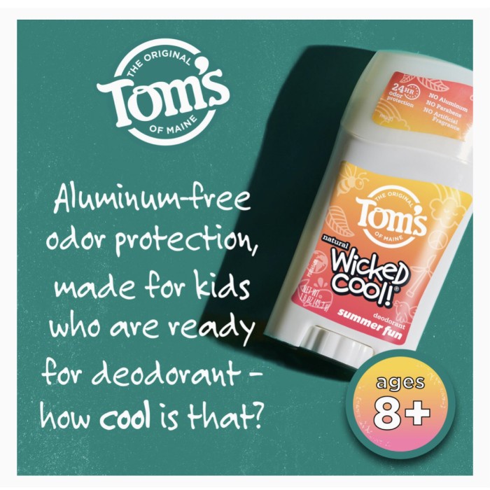 Toms of Maine Wicked Cool Kids Deodorant deodoran anak remaja
