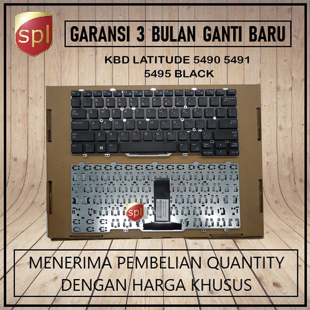 Keyboard Dell Latitude 5490 5491 5495 Black
