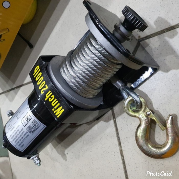 Murah Winch Derek Atv Hoist 2000Lbs 12Voll