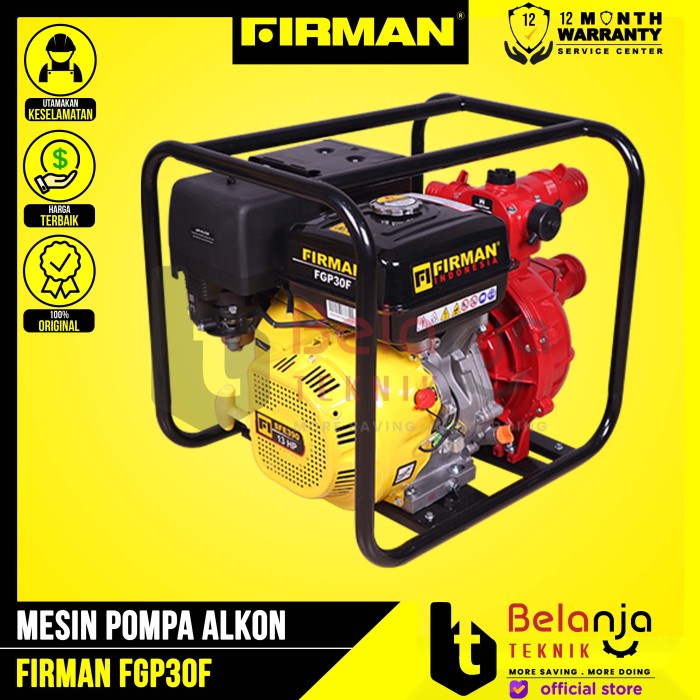 Firman Mesin Pompa Air Irigasi Fgp 30 F Pompa Pemadam Kebakaran Alkon 3 Inch 13Hp Fgp30F Fgp 30F
