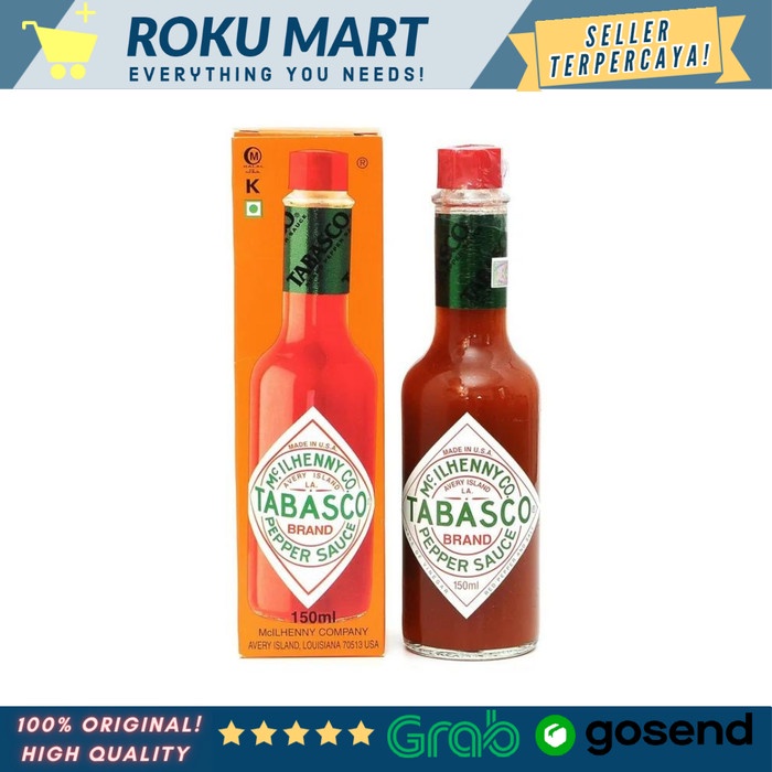 

Sale Terbatas Tabasco Pepper Sauce 150 Ml / Saus Tabasco Aman