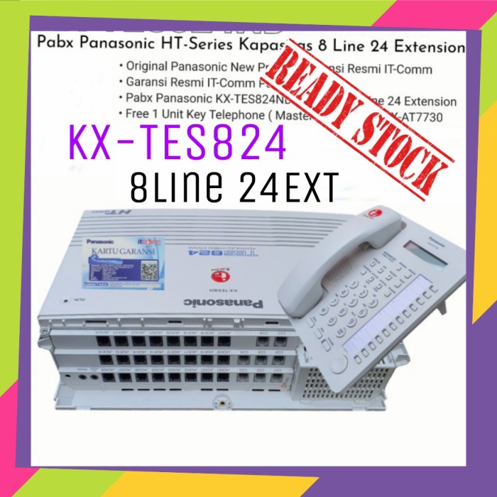 PABX PANASONIC KX-TES824 8LINE 24EXT. Panasonic