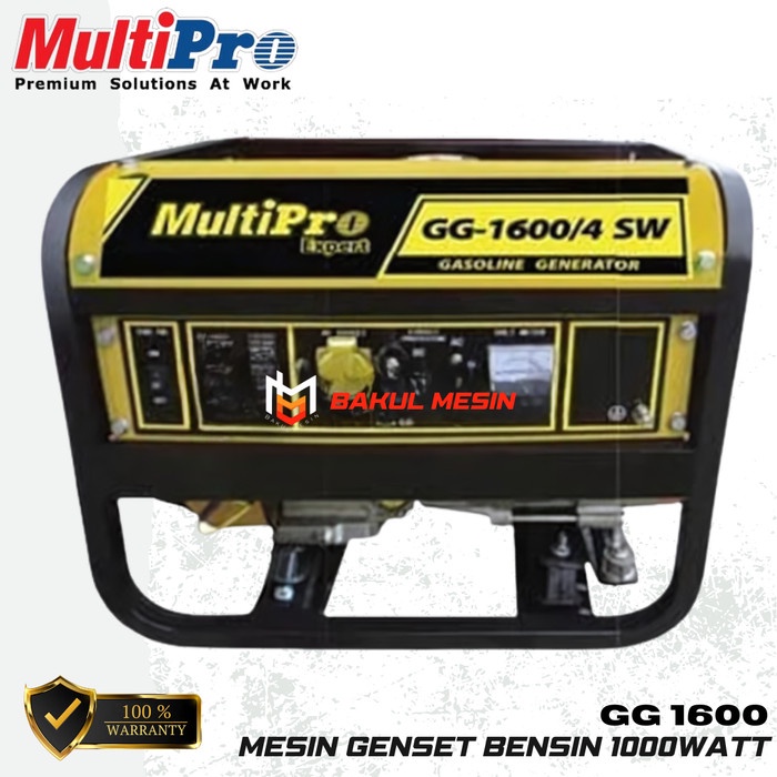 Banyak Dicari Mesin Genset Bensin 1000Watt Generator Set Gg1600 Multipro Gg 1600