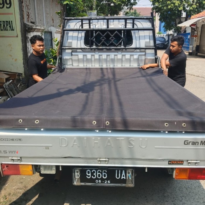 PREMIUM terpal kain kanvas tutup bak mobil grandmax 1.5