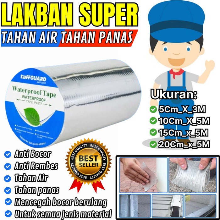 PREMIUM lem terpal kolam lakban solusi ampuh penambal perlengkapan air pipa ledeng toren ember