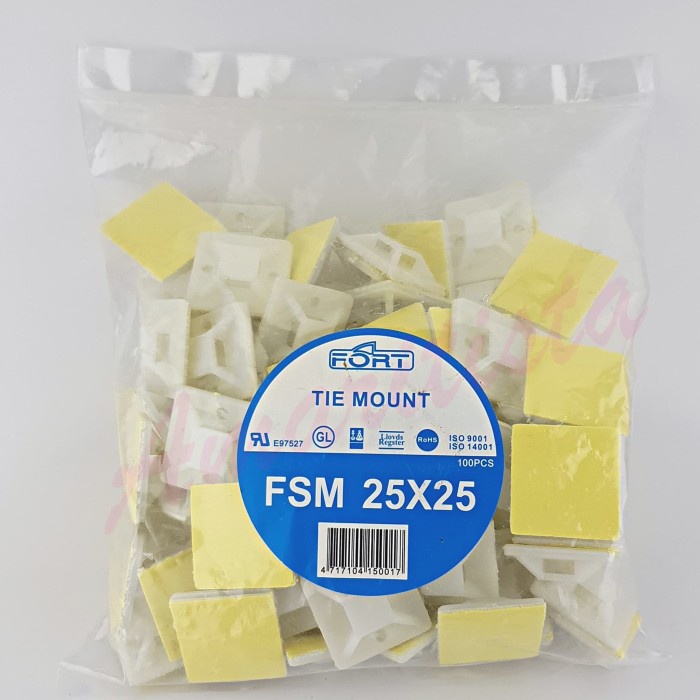 

Tie Mount FORT FSM 25x25 RoHS 100pcs/Pack