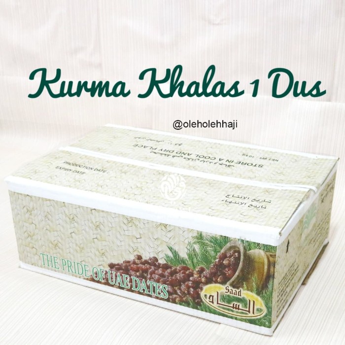 

Wdo - Kurma Khalas 10Kg/Grosir Kurma 1Dus/Oleh Oleh Haji