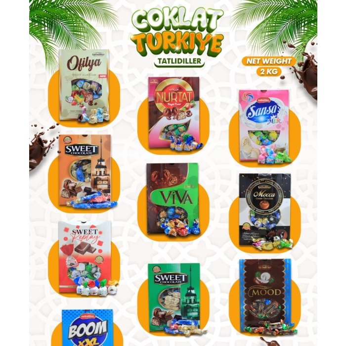 

Wdo - Coklat Arab Per Kotak 2Kg / Coklat Turki Oleh Oleh Haji Dan Umroh