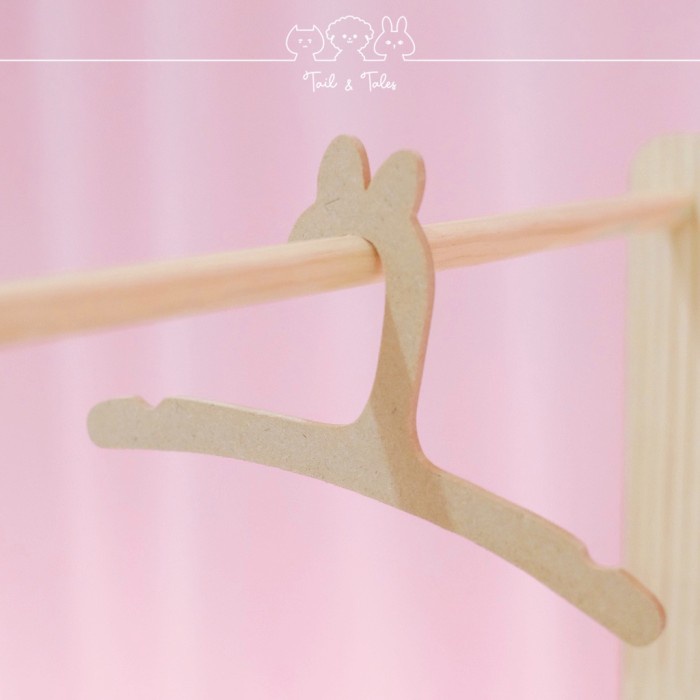 HOT SALE PROMO GANTUNGAN BAJU MINI KAYU ANJING HANGER WOOD ANAK AESTHETIC BNM
